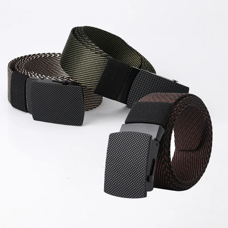 

New Men Belt Fashion Unisex Army Tactical Femme Waist Belt Jeans Male Casual Luxury Canvas Webbing Waistband Men's Belt