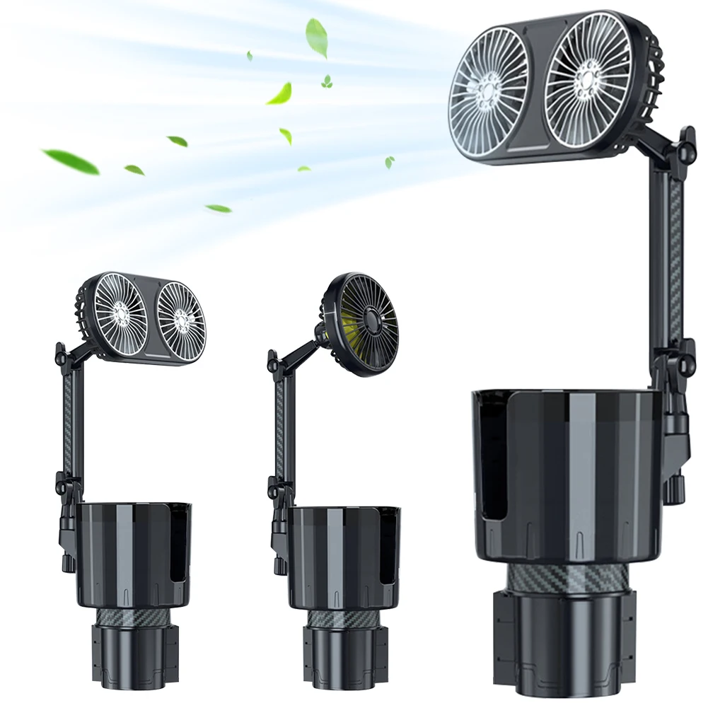 2 в 1 автомобильный вентилятор с регулируемым основанием 12 В/24 В