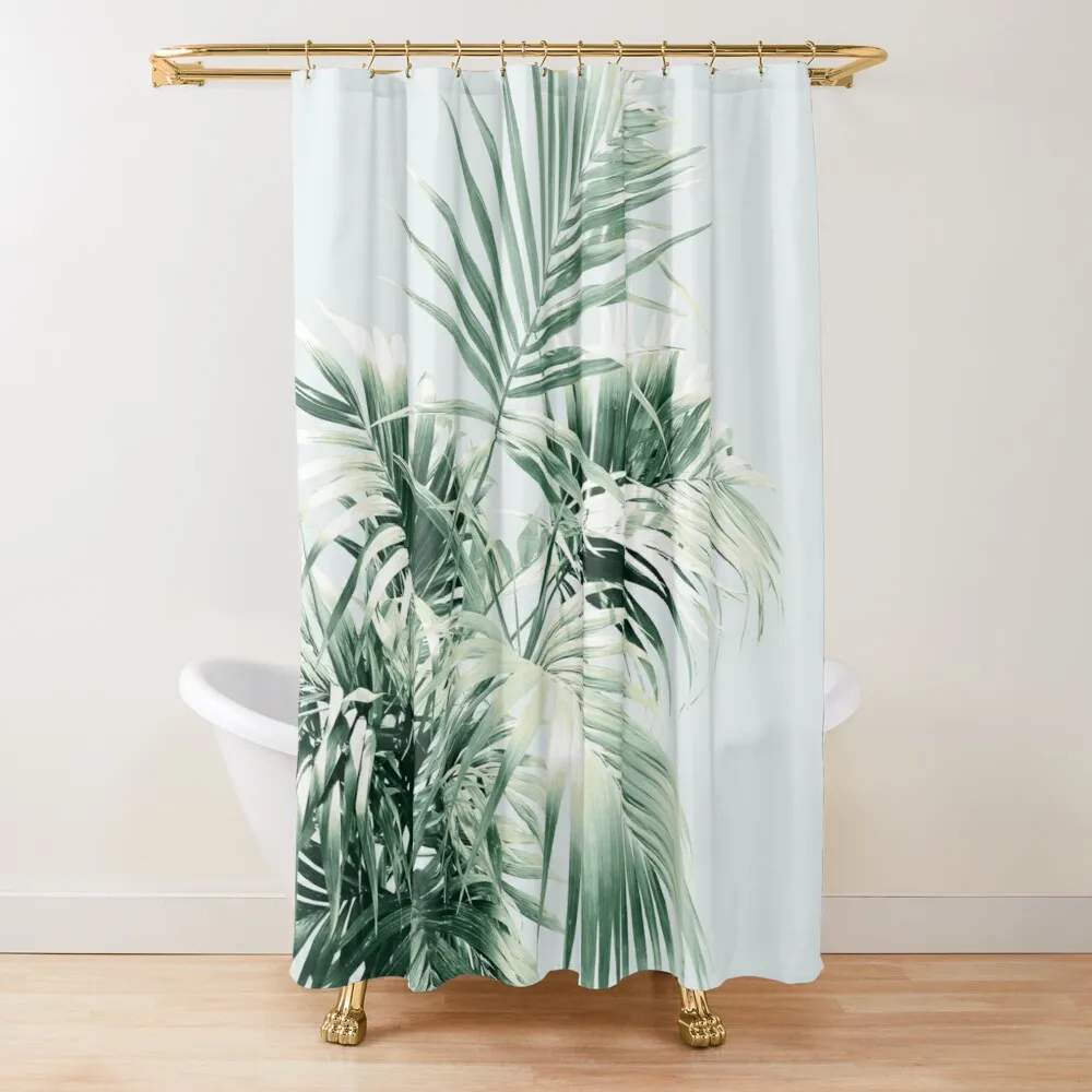 

Palm Leaf Vibes #1 #Tropical #Decor #Art Cheap Partition Waterproof Outdoor Panel Japanese Shower Curtains