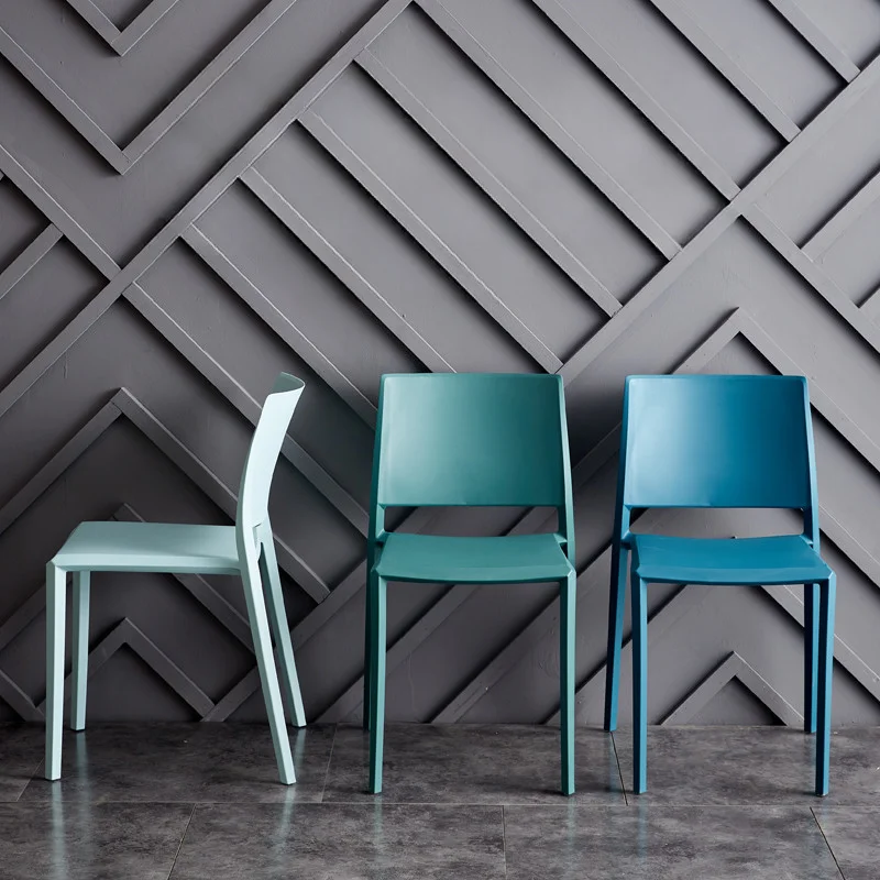 

Пластиковые обеденные стулья для спальни, скандинавский стул, подголовник, обеденные стулья, гостиная, широкие стулья, мебель для балкона QF50