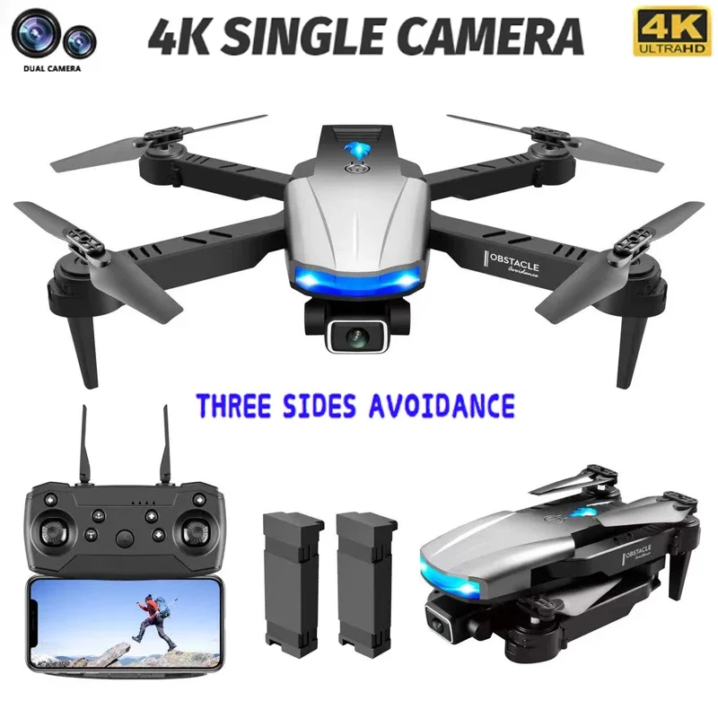 

Профессиональный мини-Дрон S85 Pro Rc 4k HD Двойная камера Fpv Дроны с инфракрасным обходом препятствий Радиоуправляемый вертолет Квадрокоптер иг...