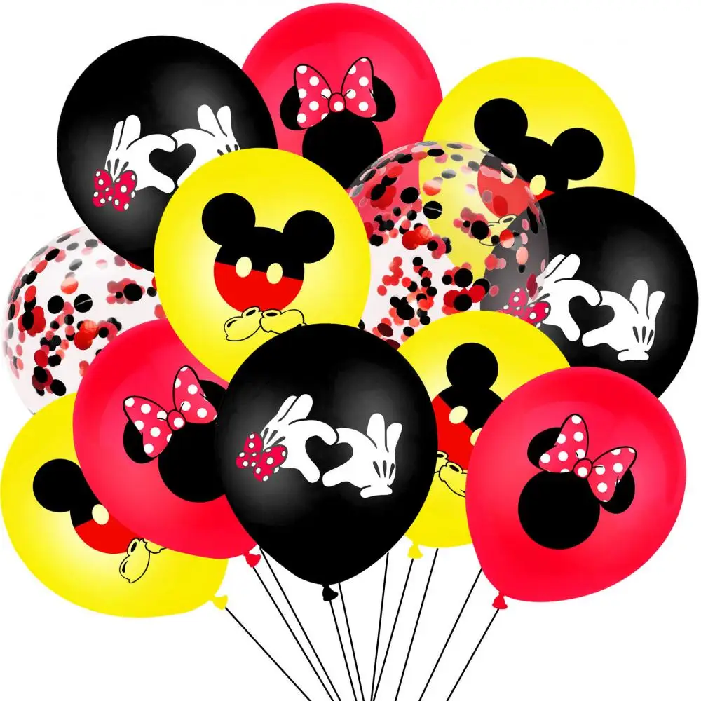 

New Balloon 12-Inch Mickey Mouse Mickey Minnie Latex Sequin Balloons Children's Party Celebration Birthday Decoration Balloons