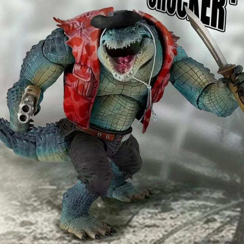 

Collectible 1/12 Scale Wilderness Hunter Crocodile Crocker Simulated Model 19cm Action Figure Full Set for Fans Goliday Gift