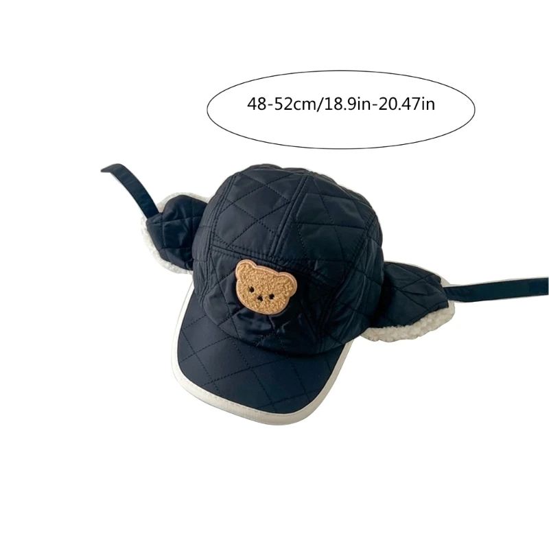 57EE Клетчатая шляпа Lei Feng для мальчиков и девочек утолщенная хлопковая защита ушей