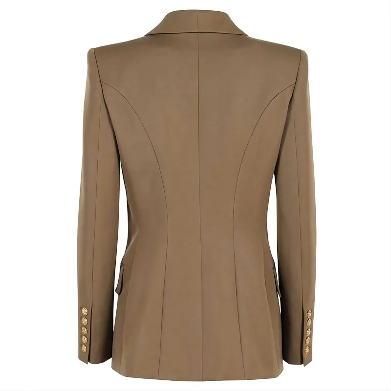 Women's Tailored Commuter Fashion Double Breasted Blazer