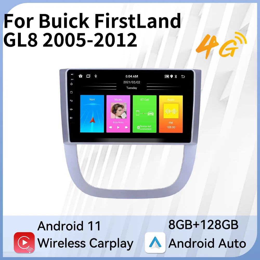 

For Buick FirstLand GL8 2005-2012 2 Din Car Radio Android GPS Bluetooth-compatible Navigation Multimedia Player Head Unit