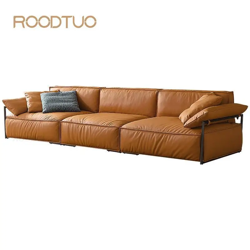 Съемный и моющийся кожаный диван