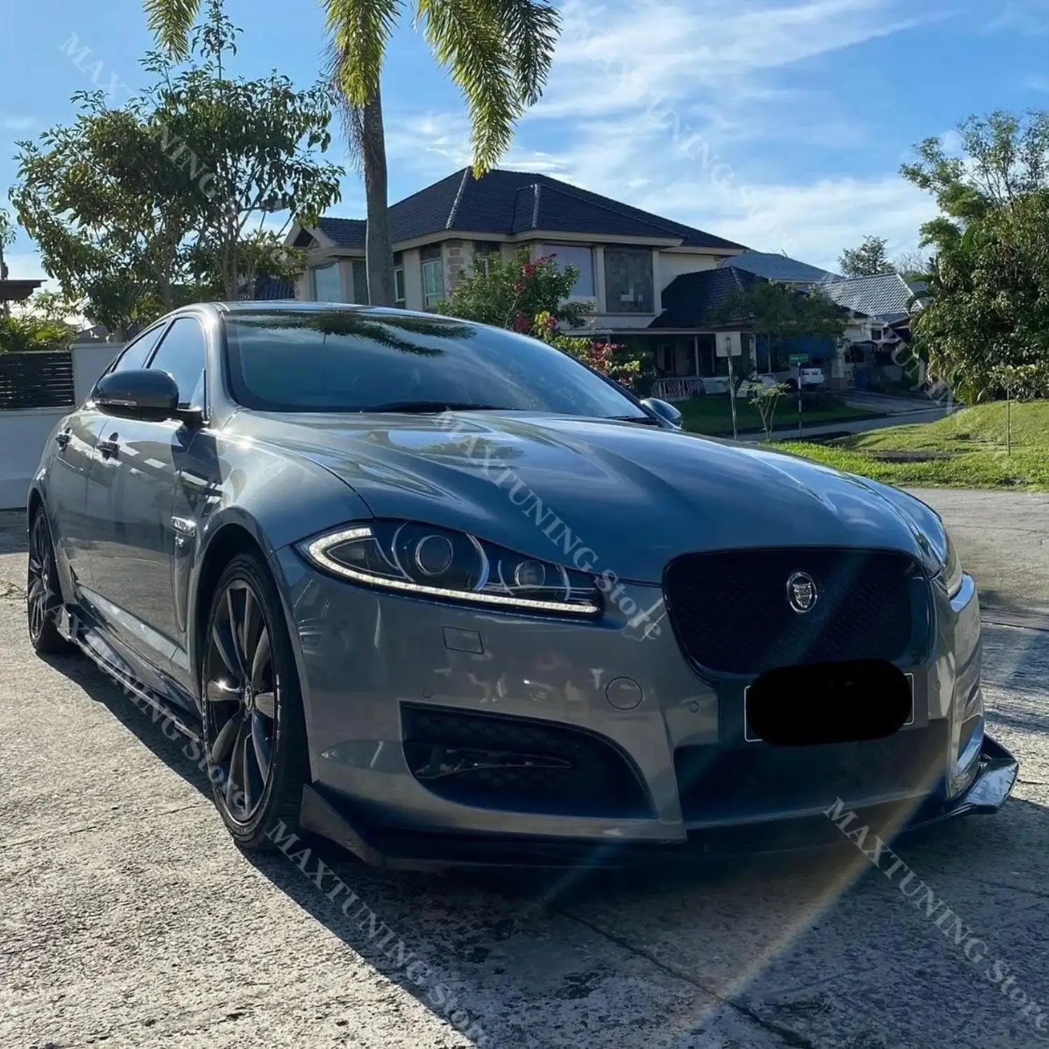 

Для Jaguar XF 3.0 Sportbrake 3.0 V6D 500 600 X250 Facelift 2012-2015 передний бампер спойлер сплиттер диффузор комплекты кузова тюнинг