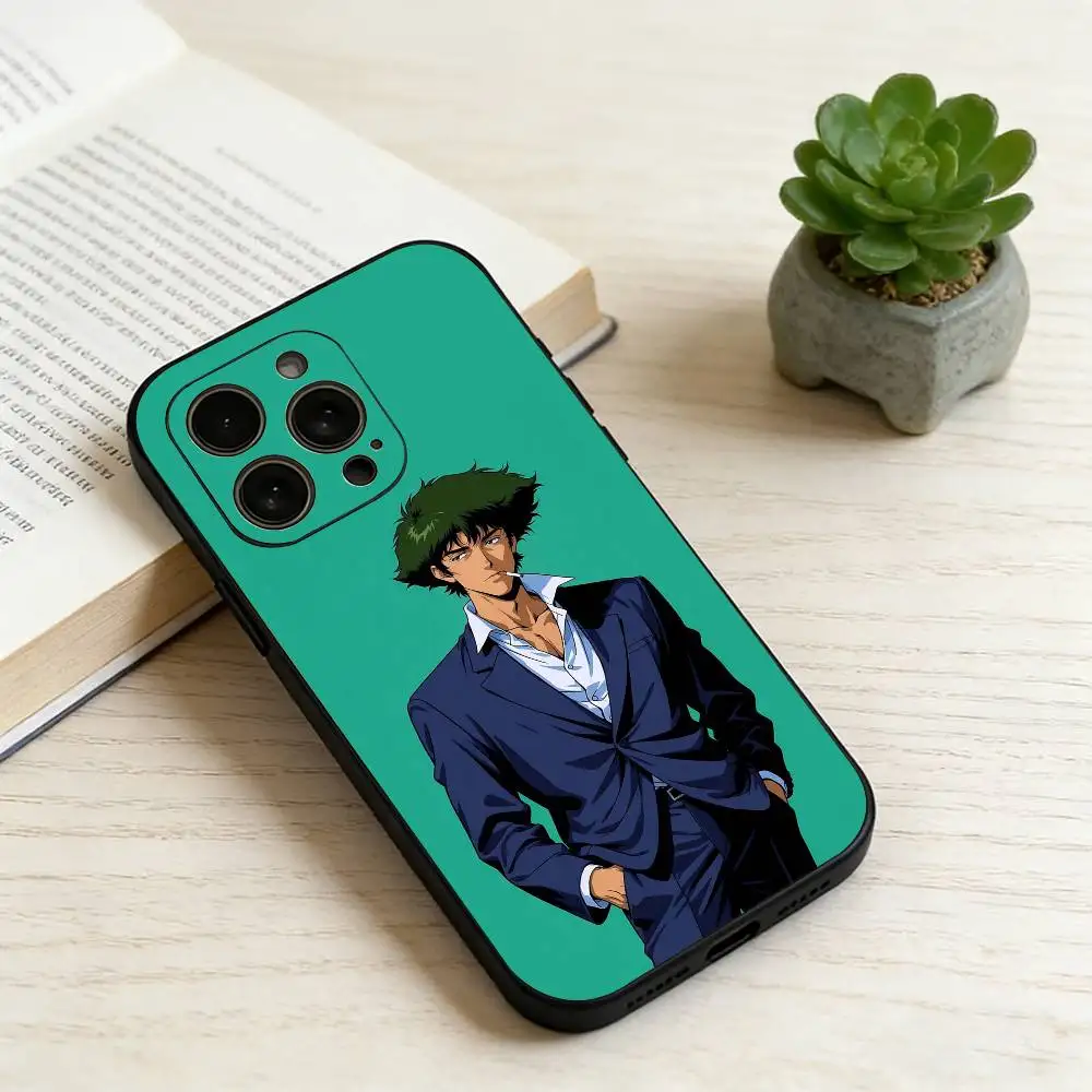 Фото Чехол для телефона C-Cowboy Bebop Spike Spiegel, силиконовый, мягкий, для iPhone 17 16 15 14 13 12 11 X XR Plus Pro Max Plus, подарок. №5