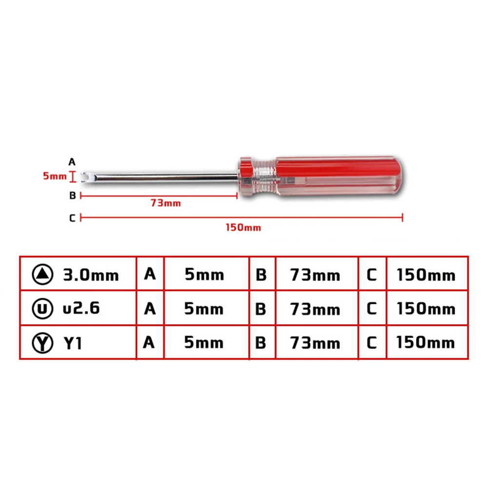 

Special Shaped Screwdriver Special Screwdrivers With Magnetic Hand Tools U Y Inner Cross Triangle Points Screwdrivers U2.6, Y1,