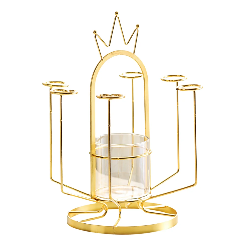 

1 Set Rack Home Accessory Stainless Mug Bracket Cup Bracket Decorative Cup Stand for Restaurant Hotel