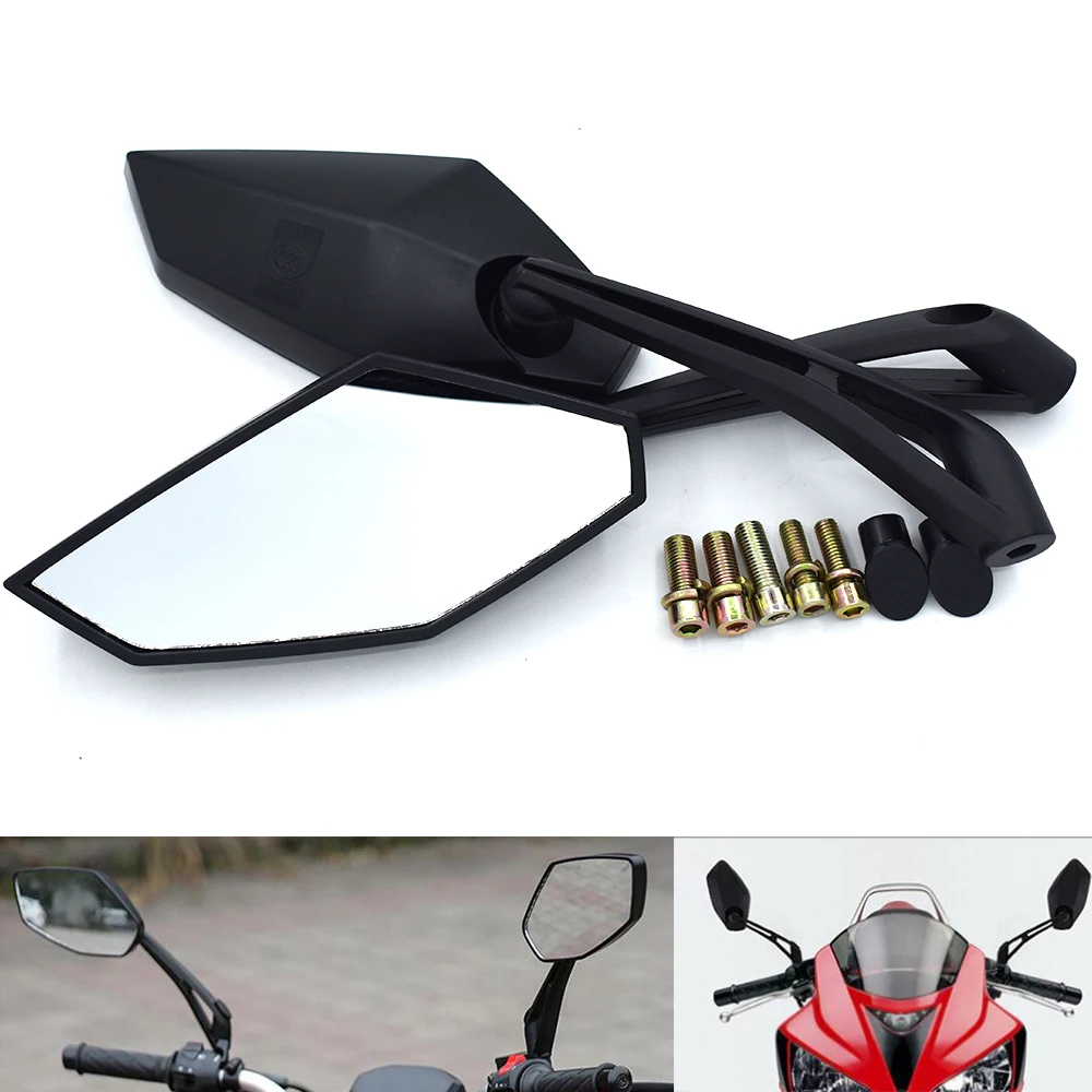 

Universal Motorcycle Rear View Mirrors 8mm 10mm Side Rearview Mirror For YAMAHA YZF R1 R6 R6S YZF-R25 YZF-R3 YZF R125 YZF-R5