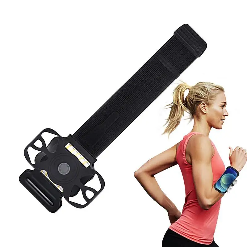 

Running Wristband Phone Holder Workout Rotatable Smart Phone Case Cell Phone Wristbands For Running Hiking Cycling Fitness
