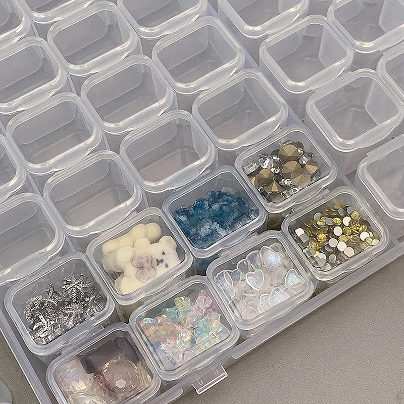 Съемный пластиковый контейнер для хранения ювелирных изделий 28/56/112 отделений