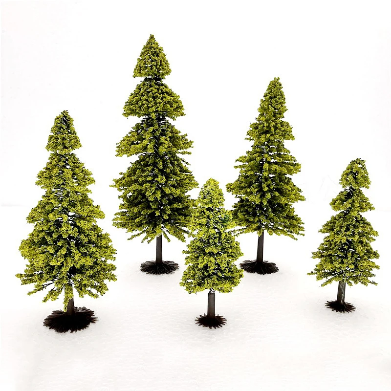 

Height 6CM-12CM Coniferous Pine Tree Model Diy Scene Material Diorama Kits For HO Train/Building Sand Table Layout 10Pcs/Lot