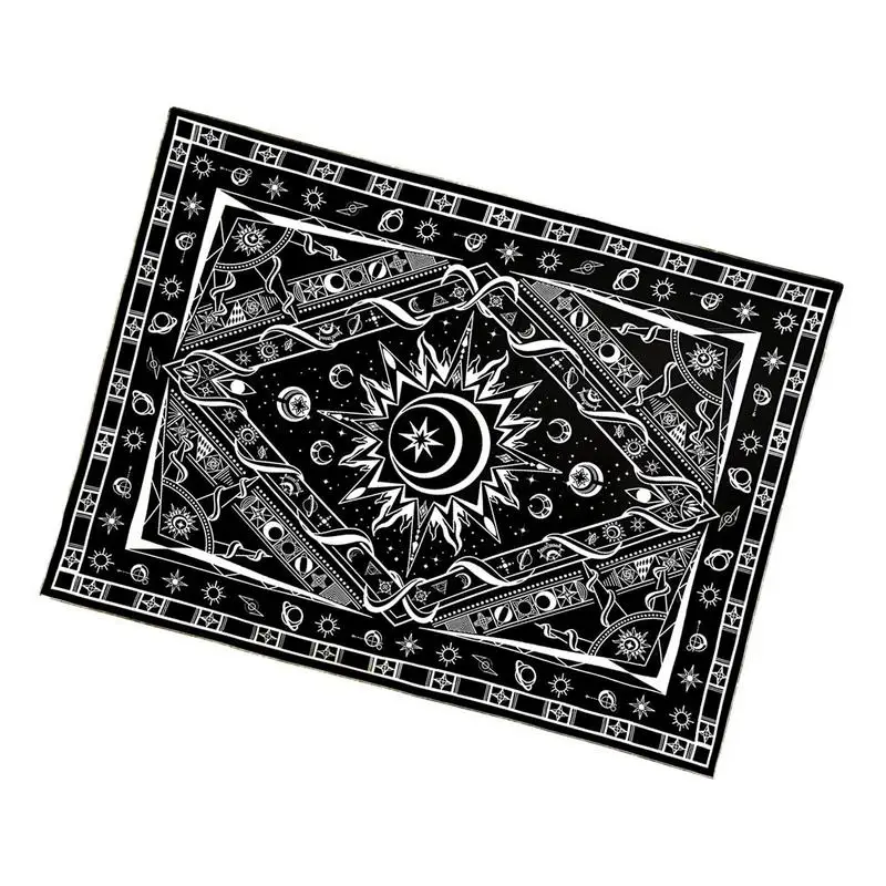 

Black And White Tapestry Moon Bohemian Sun Tapestries Stars Space Trippy Yoga Mats Home Decor Beach Towels Tablecloths