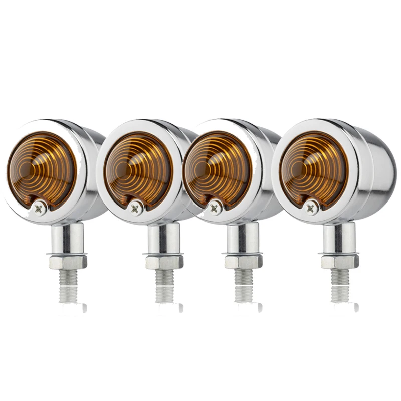 

Указатель поворота для мотоцикла, универсальный желтый мини-указатель поворота, 12 В, 10 мм, для Honda, Yamaha Cafe Racer