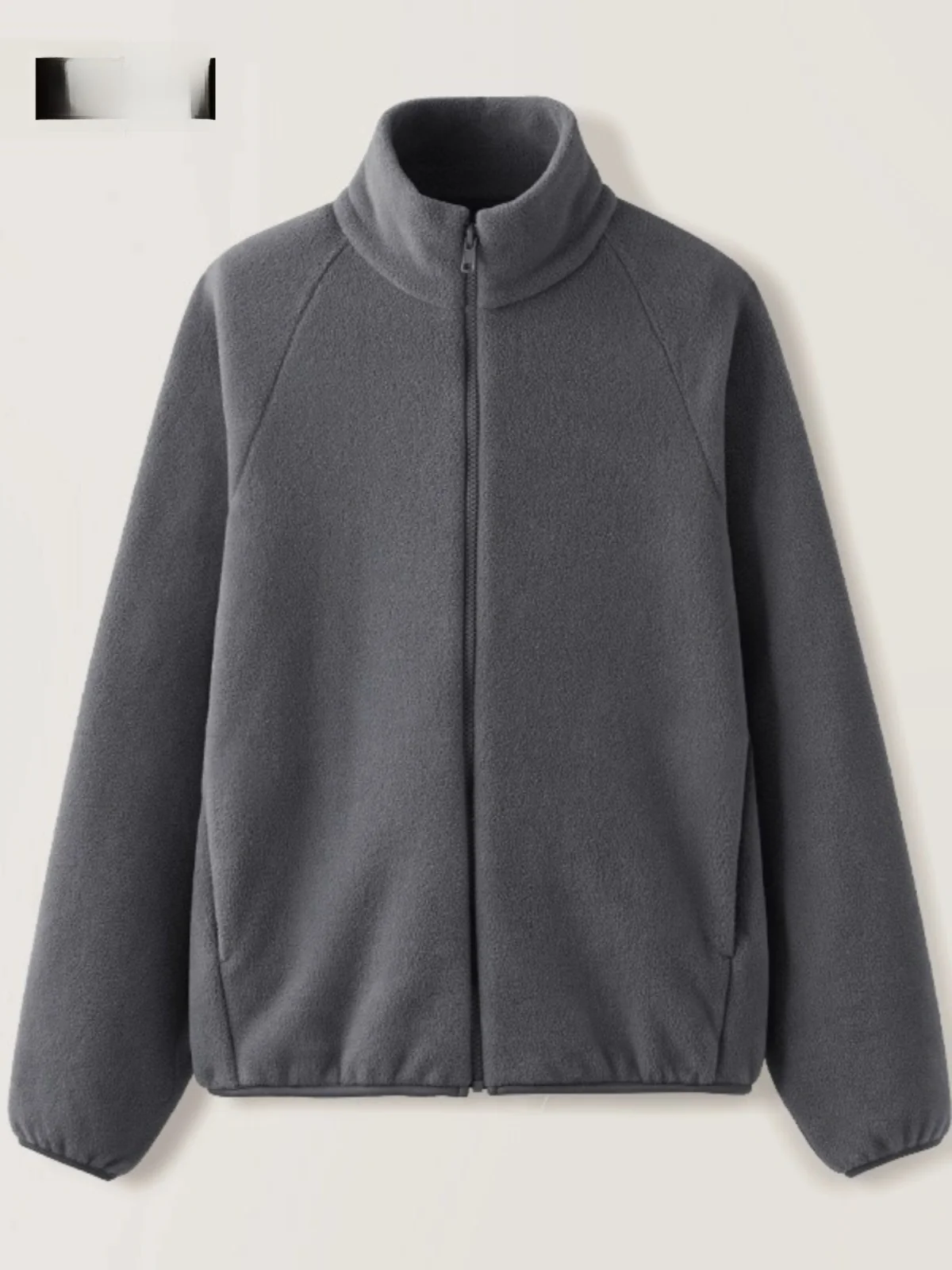 Серая верхняя одежда из флиса женская осенне-зимняя новая свободная с