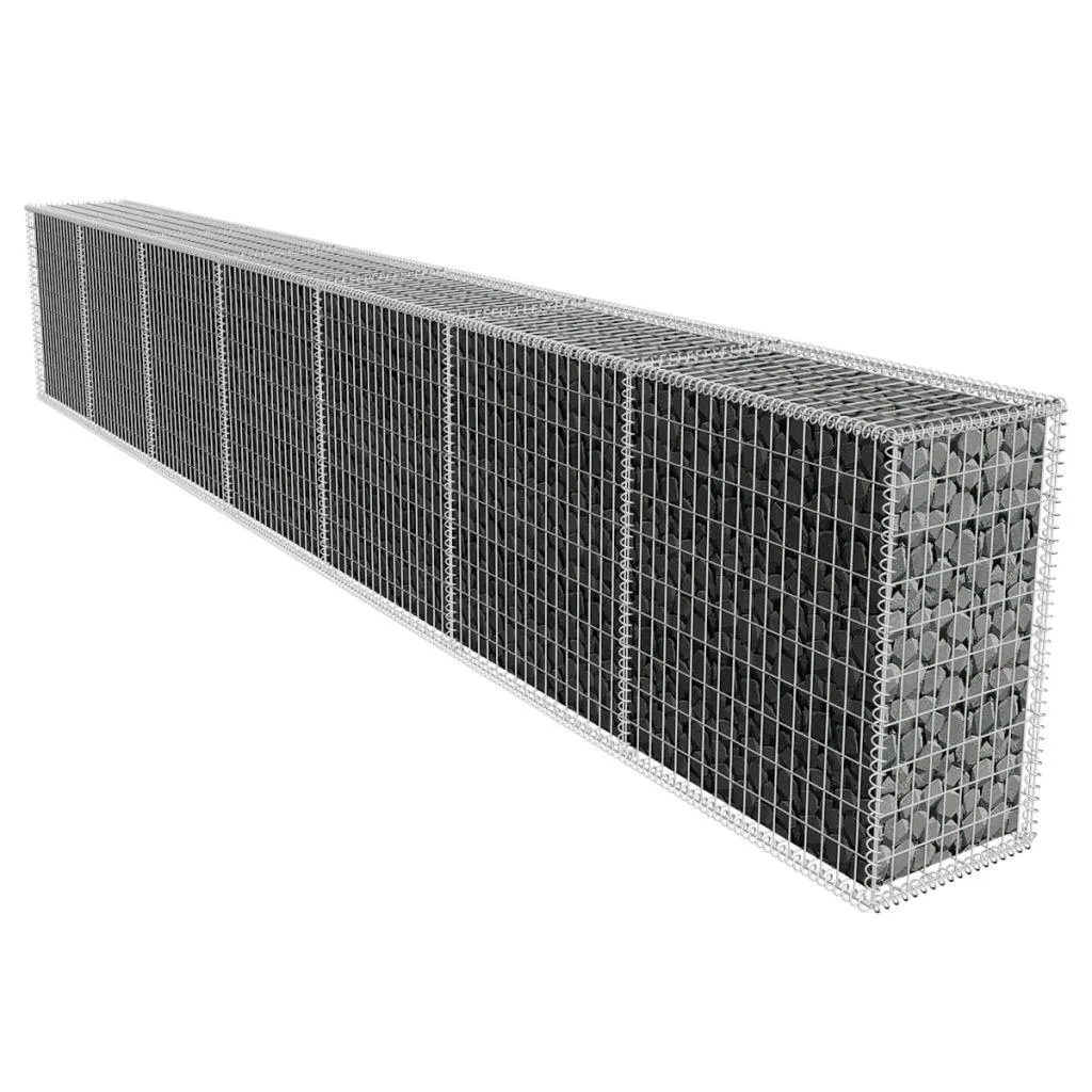 

Габионная стена с крышкой 19,7 'x 1,6' x 3,3'