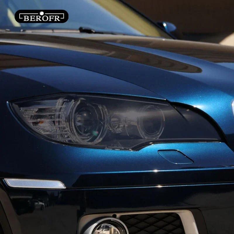 2 шт. для BMW X6 M E71 2008-2014, оттенок автомобильных фар, черная защитная пленка, передняя фара, прозрачная наклейка из ТПУ, аксессуары (art.: 3920cfeaa90eb) - 3920cfeaa90eb