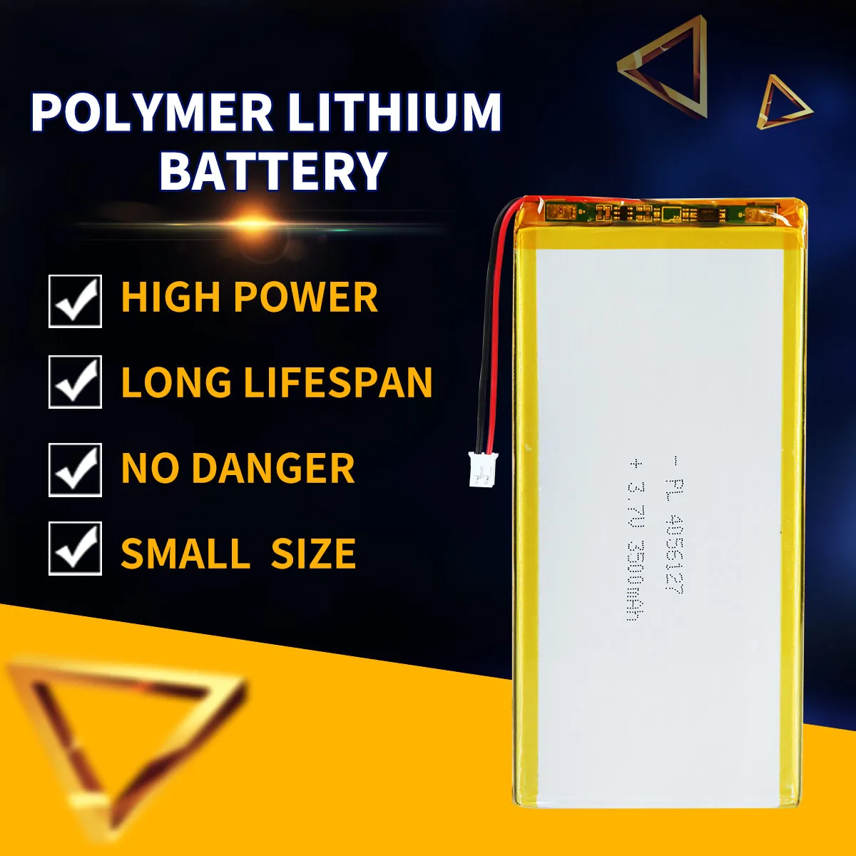 

Литий-полимерная аккумуляторная батарея 702348, 3,7 в, 720 мАч, литий-ионная ячейка для часов PSP, ушных бутонов, Резервная мощность, портативный DVD-планшет