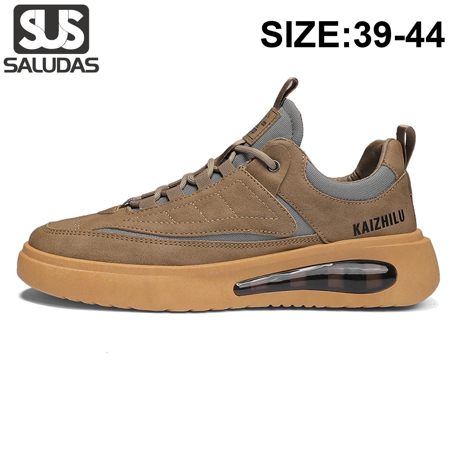 

SALUDAS Air Cushion Casual Shoes for Men Outdoor Fashion Canvas Shoe Breathable Non-slip Outdoor Walking Sneakers Men's Sneakers