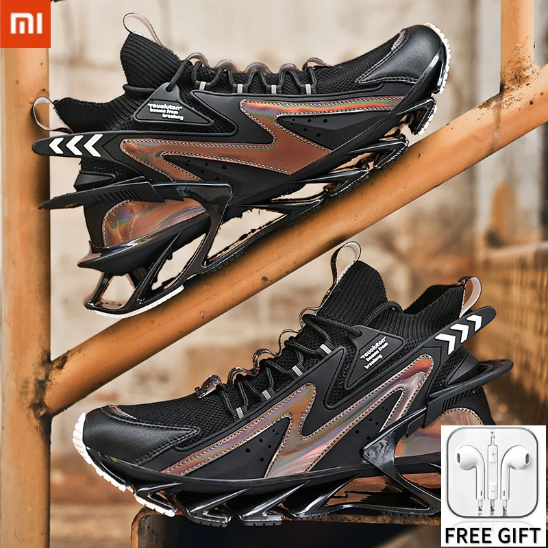 

Xiaomi Youpin Men's Fashion Sneakers Breathable Non-slip Shock Absorbing Tennis Luxury Men's Casual Shoes White Loafers