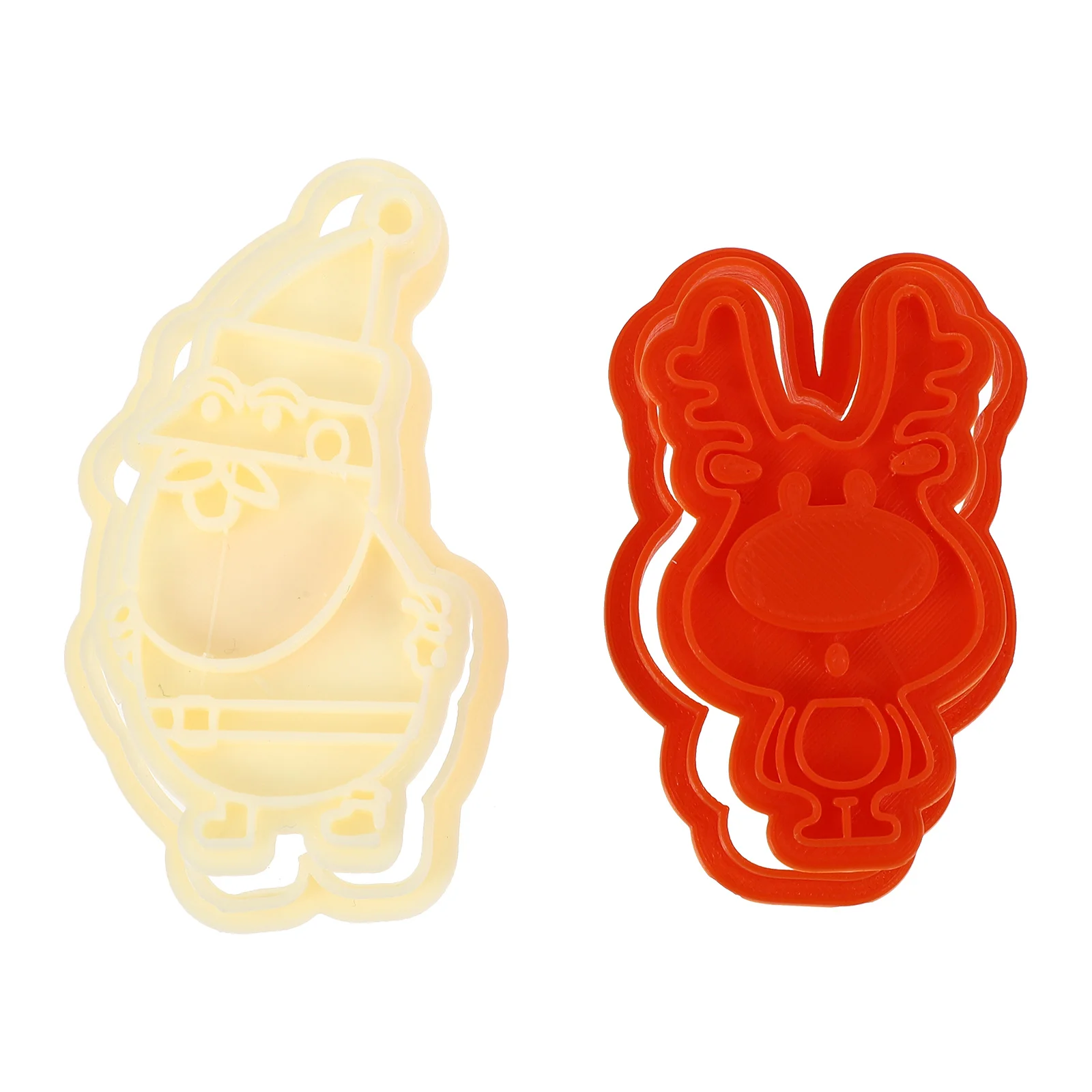 

2Pcs DIY Molds Molds Lovely Cookie Molds Christmas Theme Molds for Home
