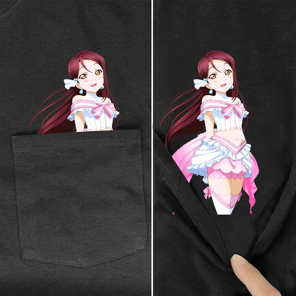 

Модные Хлопковые женские футболки CLOOCL с принтом Love Live Superstar, топы с карманами, милые Мультяшные Графические футболки, рубашка в стиле Харадз...