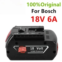 100original18v 6ah rechargeable lithium ion battery for bosch 18v 6 0a backup battery portable replacement bat609
