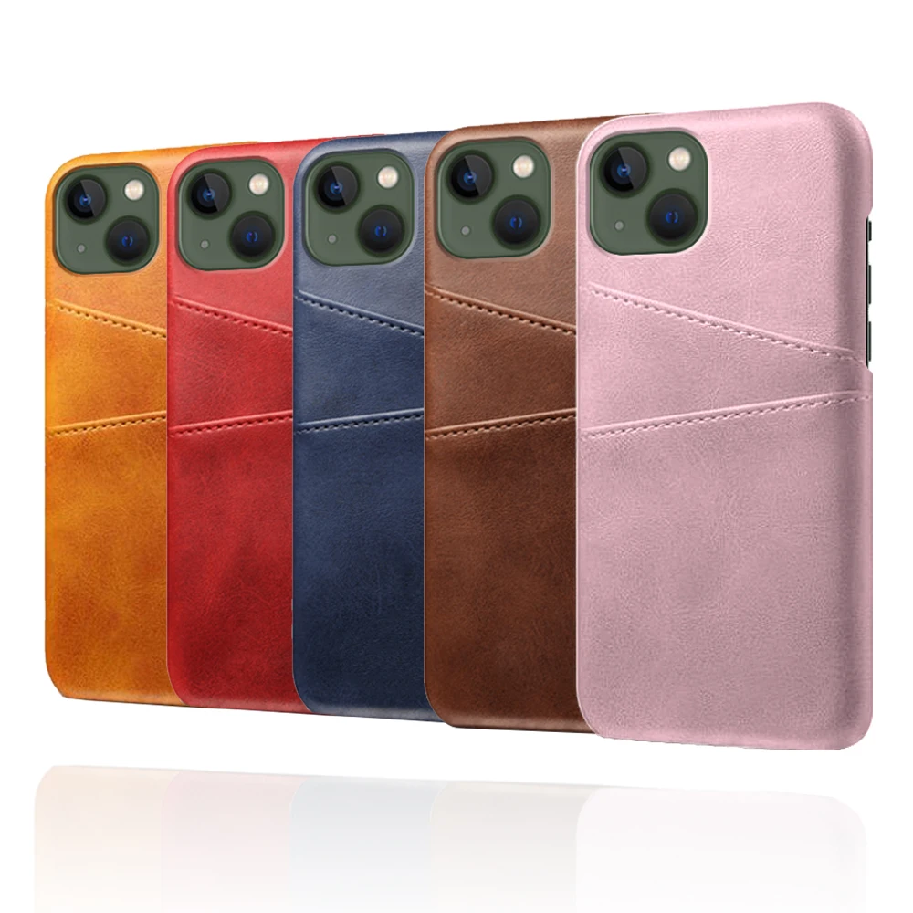 

14 Plus For iPhone 14 Plus Case For iPhone 14 Pro 13 Mini 12 11 XS XR X SE Retro PU Leather Card Slots Cover For iPhone 14 Plus