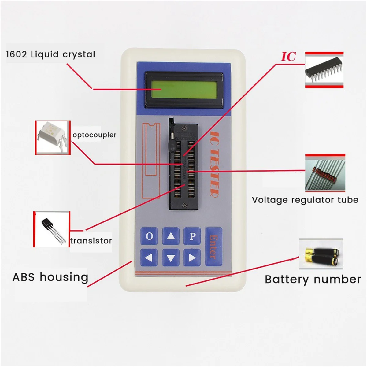 Многофункциональный тестер микросхем IC Tester | AliExpress