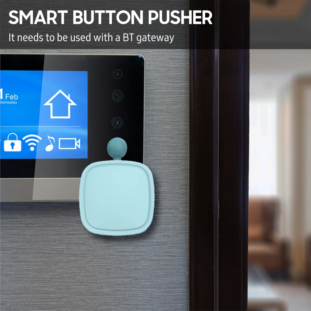 Кнопка-толкатель Tuya с поддержкой Bluetooth и голосовым управлением |