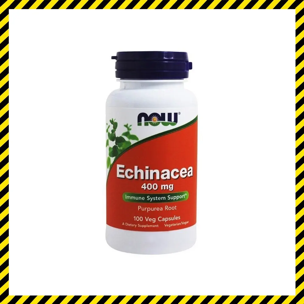 Детокс и пищеварение Now Echinacea 400 mg 100 вег. капсул | Спорт развлечения