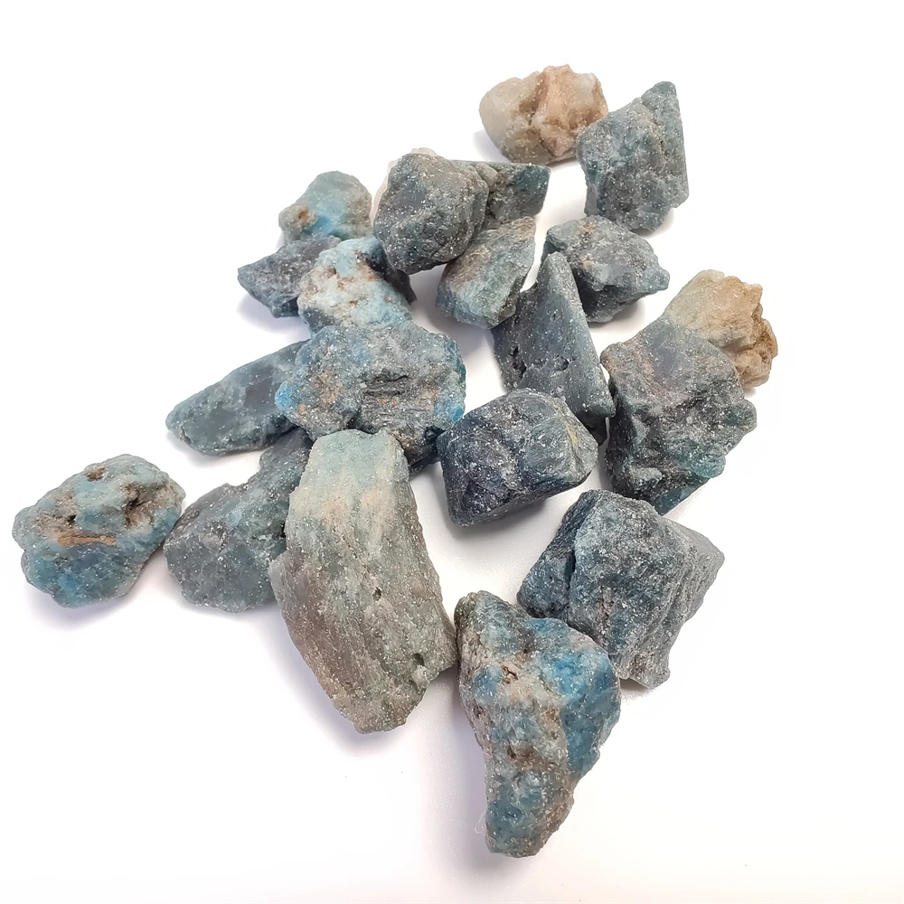 

100g Natural Apatite Rough Stone Raw Gemstone Mineral Specimen Irregular Crystal Reiki Healing Stone for Jewelry Making DIY