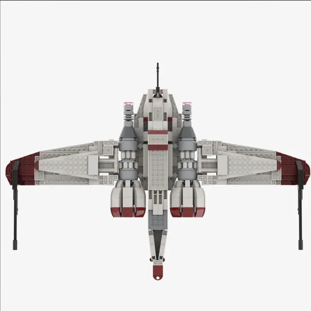 MOC ARC-170 Star Fighter Aircraft Пластиковые строительные блоки Самоблокирующиеся кирпичи