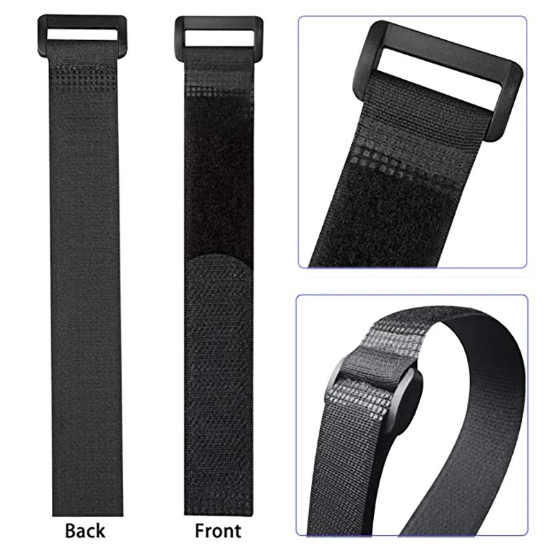 

Reverse 10 Fastener Velcroing Strap Buckle * Loop Nylon Ties Finishing Pcs/lot 20cm Hook Line 2cm Cable Sticky