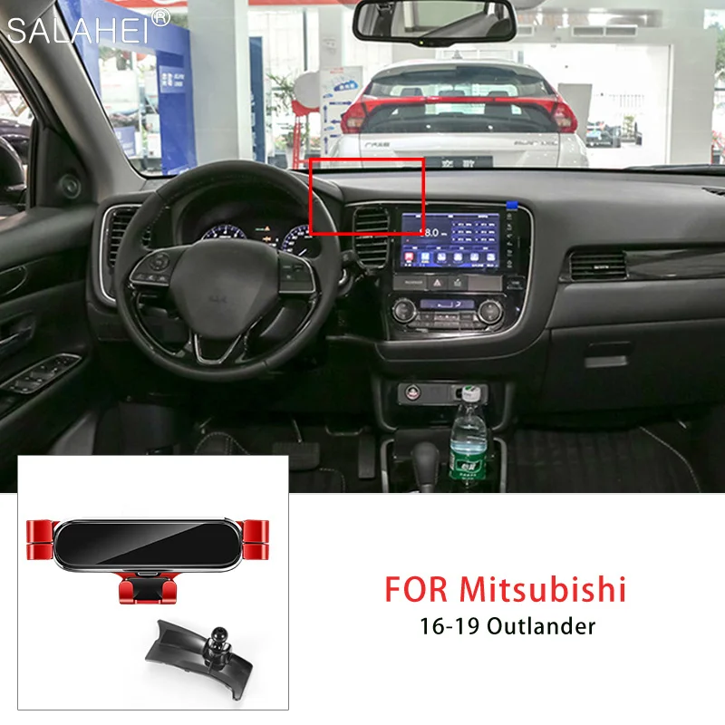 

Роскошный гравитационный автомобильный держатель смартфона для Mitsubishi Outlander MK3 2016 ~ 2020, зажим для вентиляционного отверстия, автомобильные а...