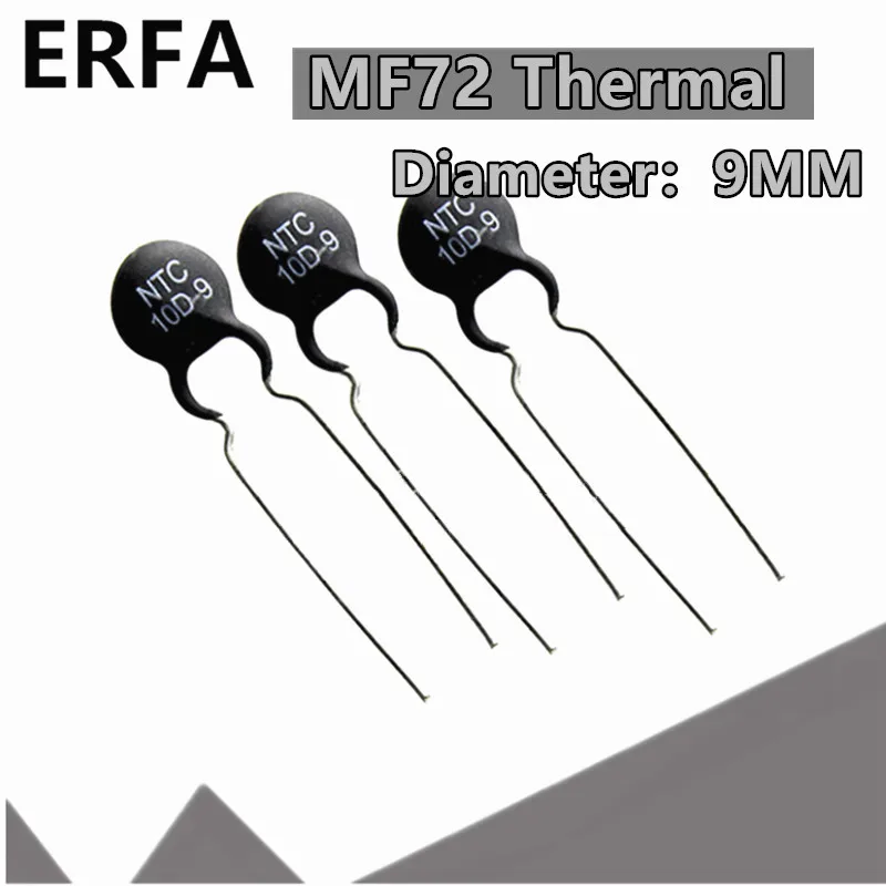 Терморезистор MF72 9 мм 3D-9 3R 5D-9 5R 8D-9 8R 10D-9 10R 12D-9 12R 16D-9 16R 20D-9 20R 22D-9 22R 33D-9 33R 50D-9 50R 10 шт. |