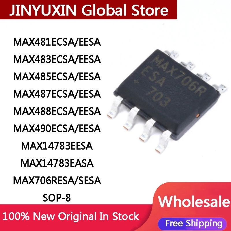 10 шт. MAX481ECSA MAX483ECSA MAX485ECSA MAX487ECSA MAX488ECSA MAX490ECSA EESA MAX14783EESA MAX14783EASA MAX706RESA SESA SOP IC