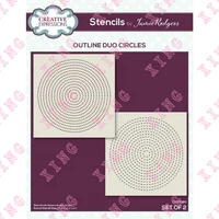 2022 newest stencils circles set of 2 diy layering stencil painting scrapbook coloring embossing album decorative craft template