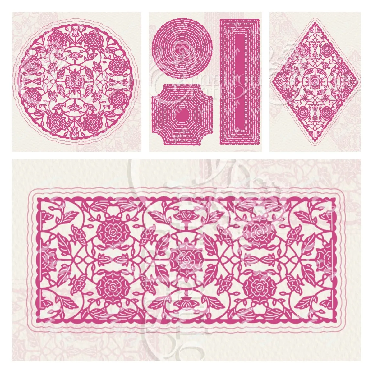 

Die Cuts Nested Name Plates Geometric Threadwork Metal Cutting Dies Sets for Diy Craft Making Card Scrapbooking Supplies Decor