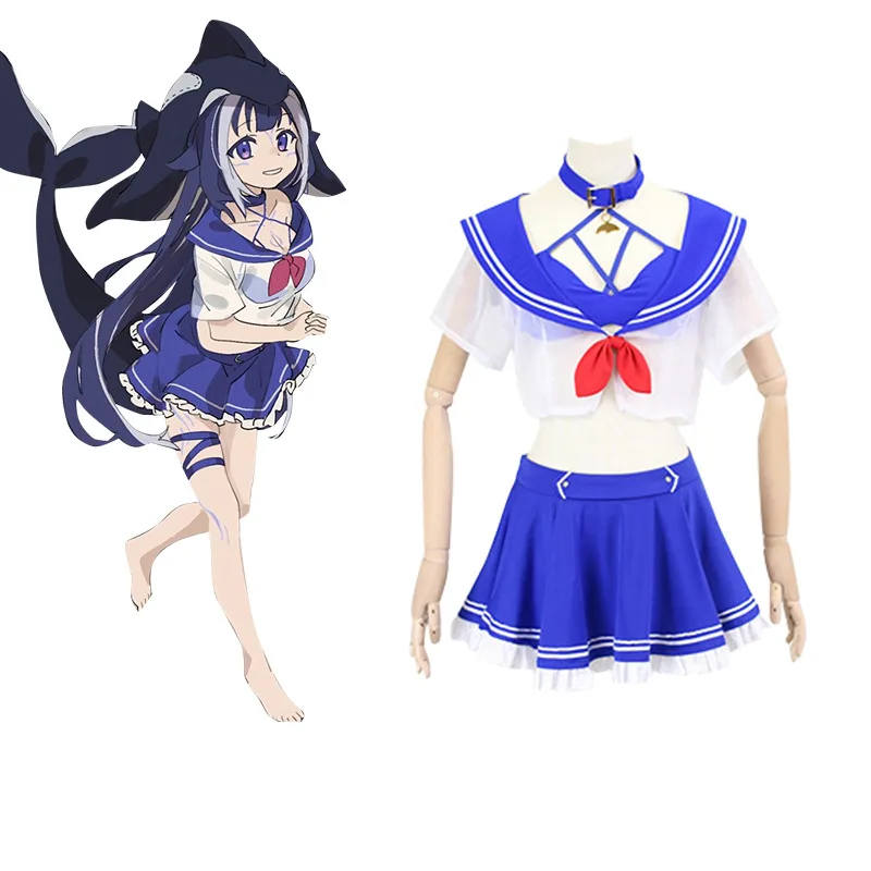 

Женское платье для косплея Vtuber nimisanji Shylily, модный костюм для вечеринки, топ, бюстгальтер, юбка, Хэллоуин, карнавал, Orcat