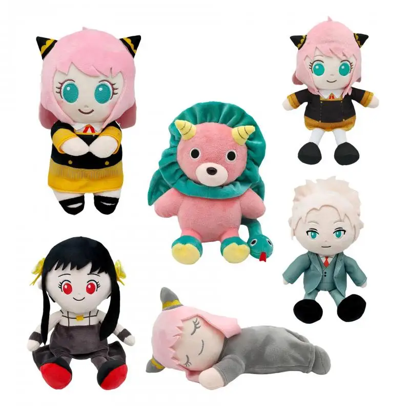 

Kawaii cute cartoon new version spy x family plush spy play house doll anime peripherals doll throw pillow commemorative gift