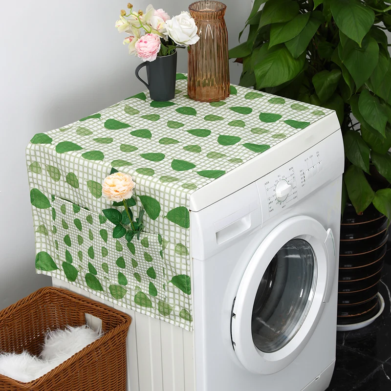 

Summer Floral Design Dust Cover Refrigerator Protective Cover Drum Washer Dust Cover Microwave Oven Dirt-resistant