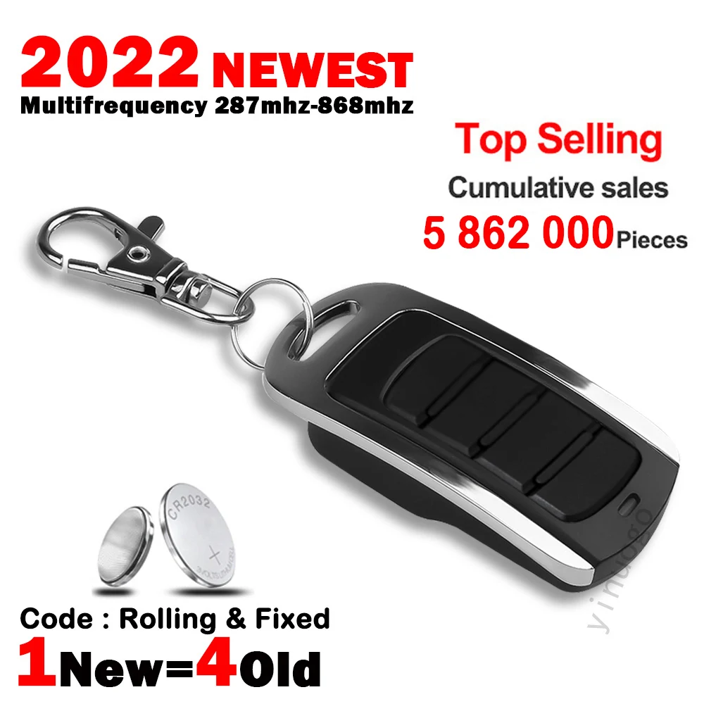 

For Garage Multi-Frequency 287-868MHz Garage Door Remote Control Door Opener HORMANN DOORHAN LIFTMASTER Fixed and Rolling Code