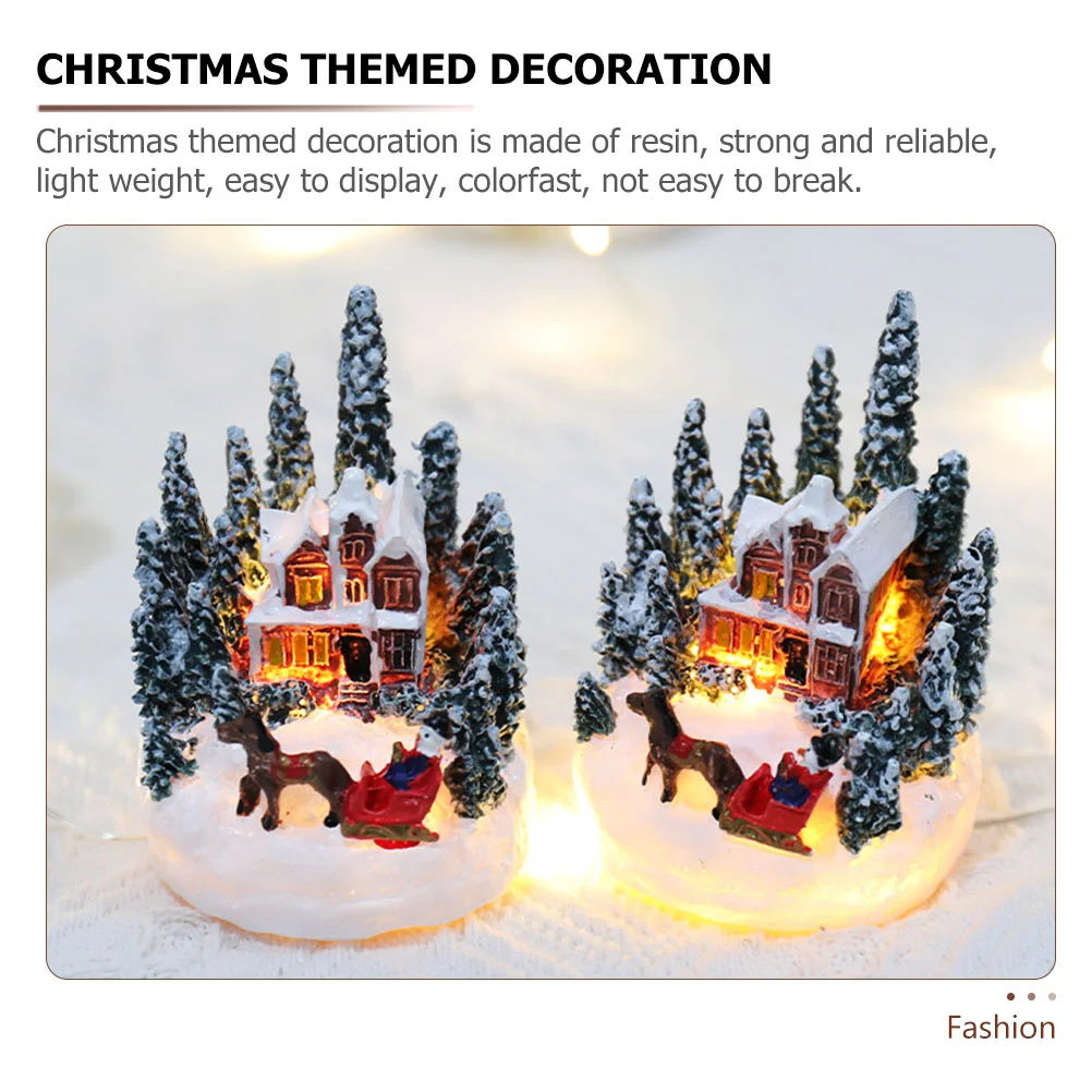 Мини-Рождественский дом Sto пряничные украшения для вечеринки подарок светящийся