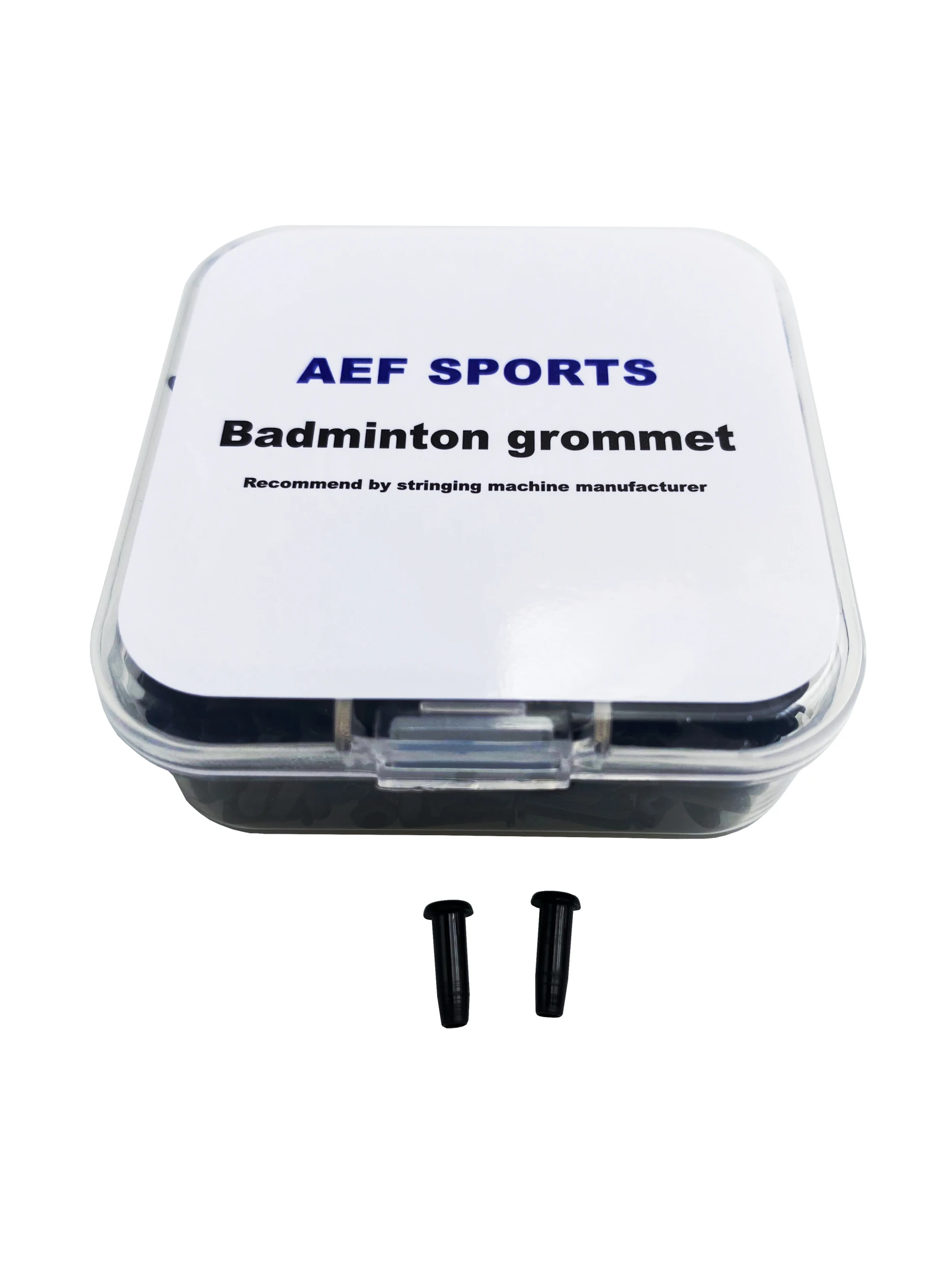 Ракетка для бадминтона AEF с одним отверстием и двумя отверстиями люверсы черная