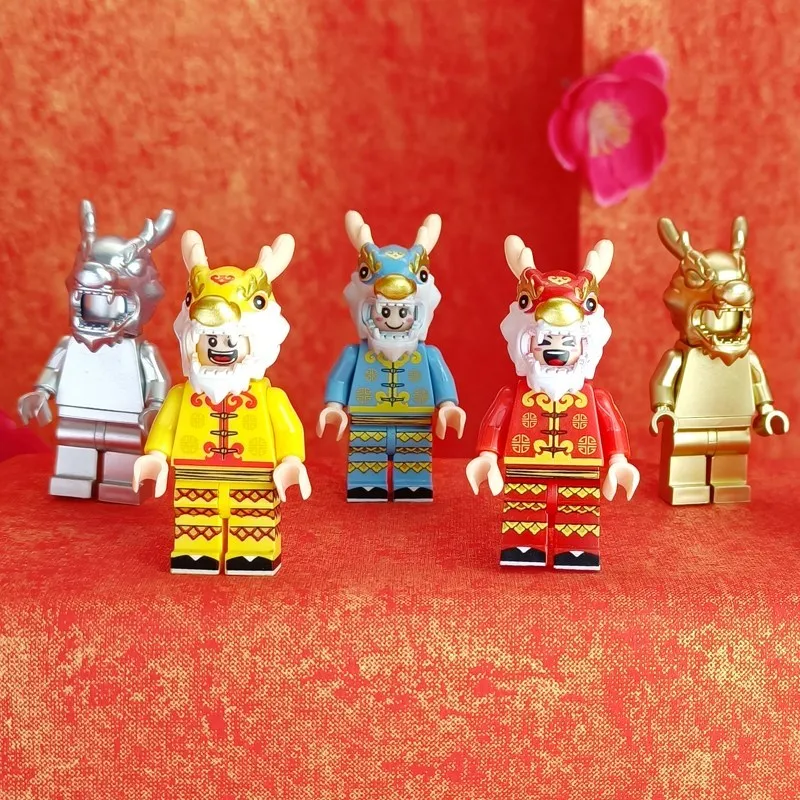 Танцевальный дракон в виде льва Этническая мода китайский новый год маленький