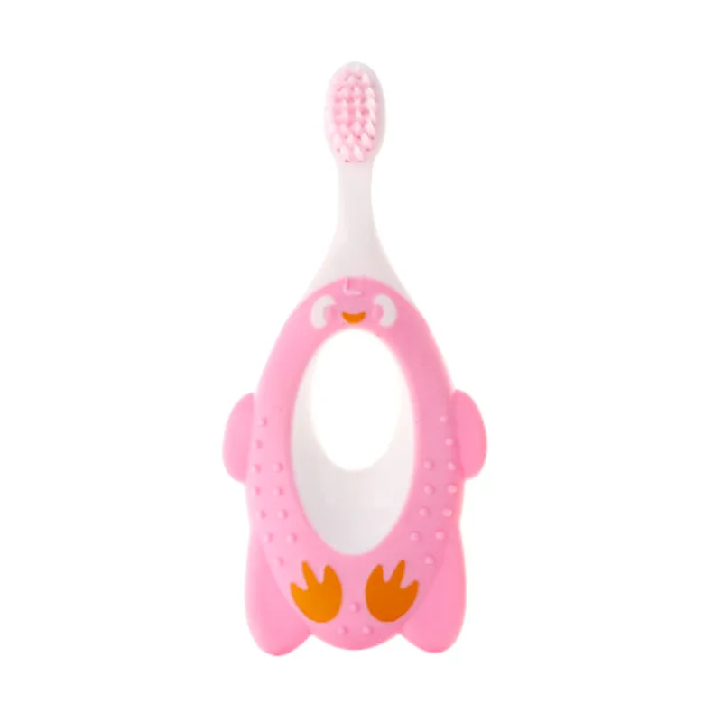 

Penguin Shape Handle Baby Training Toothbrush Cartoon Animal Infant Toothbrush 1/6 Years Old Kid Dental Gum Care Toothbrush Gift